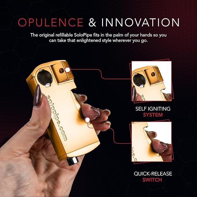 工芸品 Gold pocket pipe 工芸品 Gold pocket pipe Metal Smoke Pipes: Portable Golden